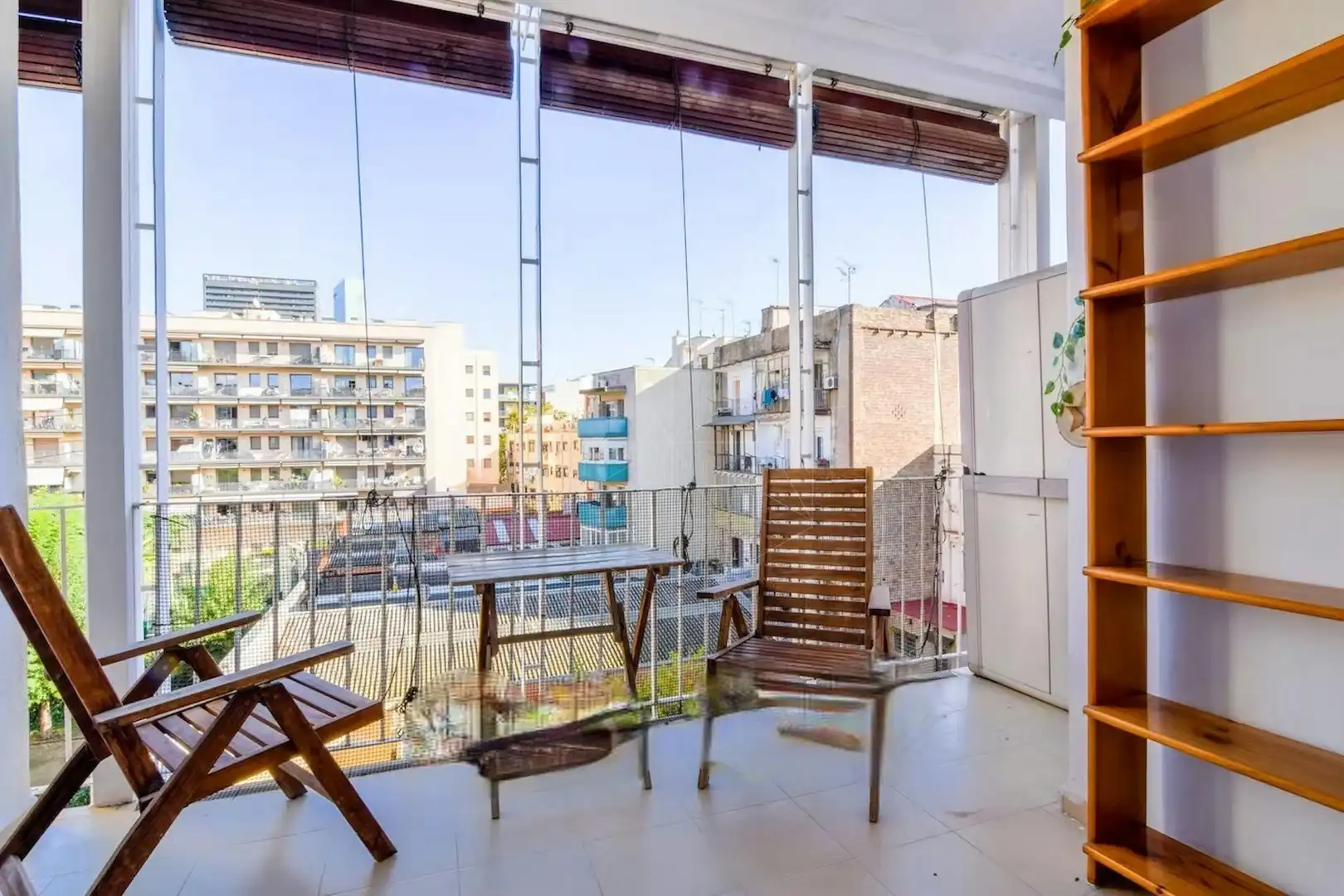 Terraza de Piso de alquiler en Barcelona con Aire acondicionado, Calefacción y Amueblado