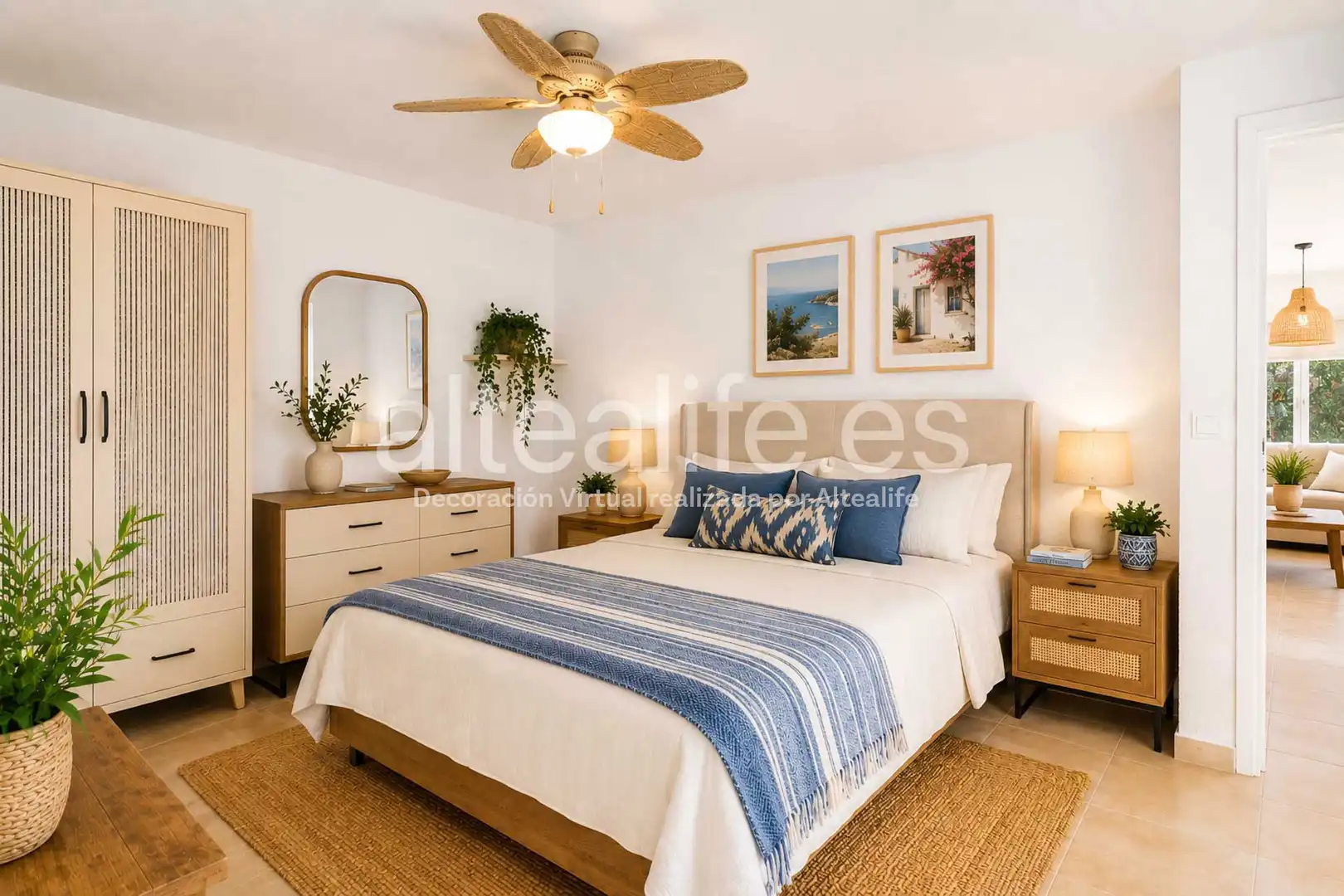 Habitación de Casa o chalet en venta en La Nucia con Aire acondicionado, Jardín privado y Terraza