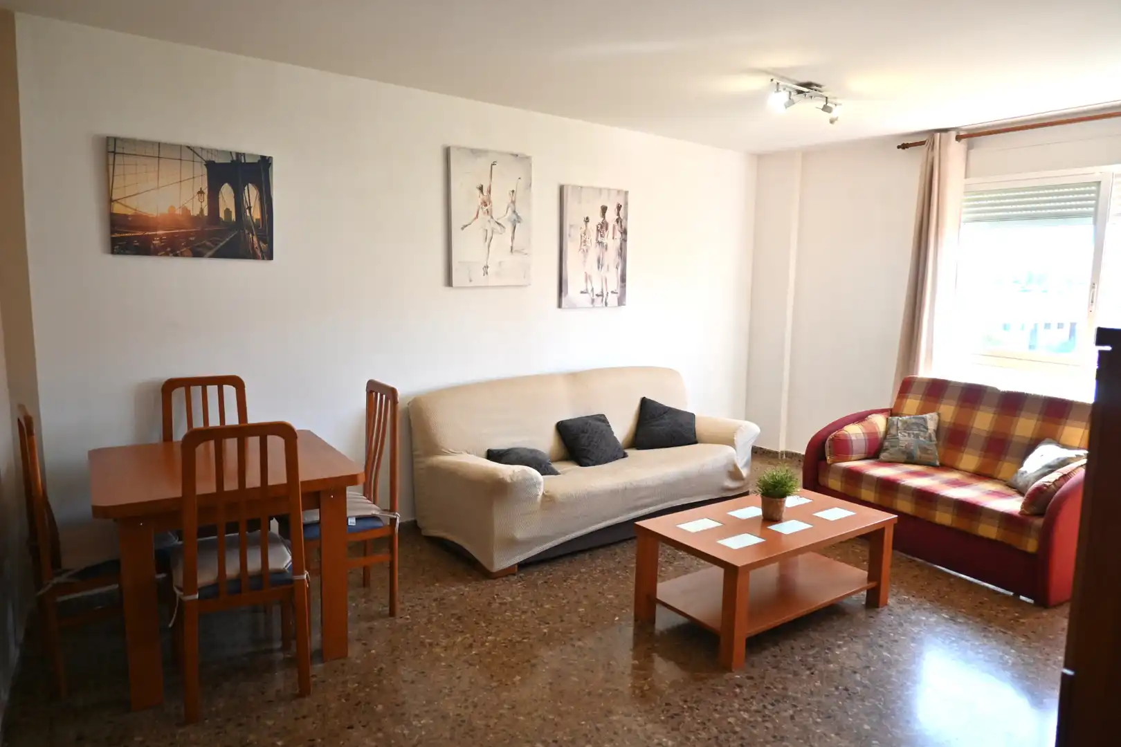Sala de estar de Piso en venta en Sagunto / Sagunt con Aire acondicionado, Trastero y Amueblado