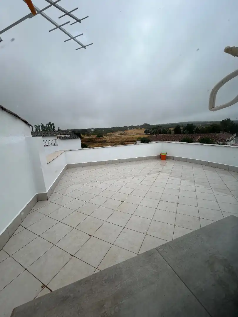 Terrasse von Wohnung zur Miete in Bodonal de la Sierra mit Klimaanlage, Heizung und Parkett