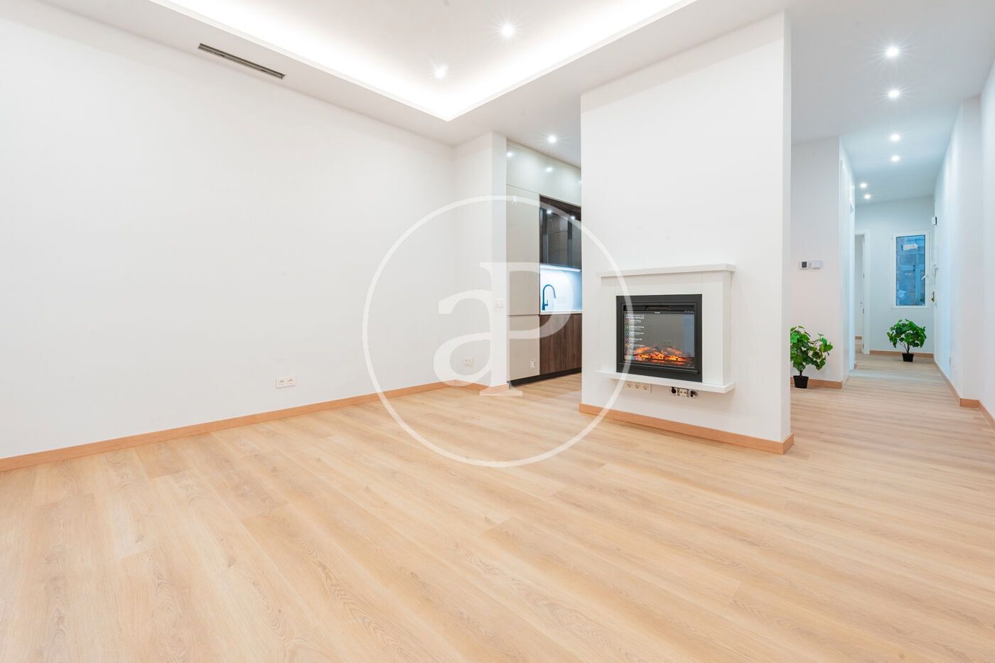 Living room of Flat for sale in  Madrid Capital  with Air Conditioner, Heating and Balcony
