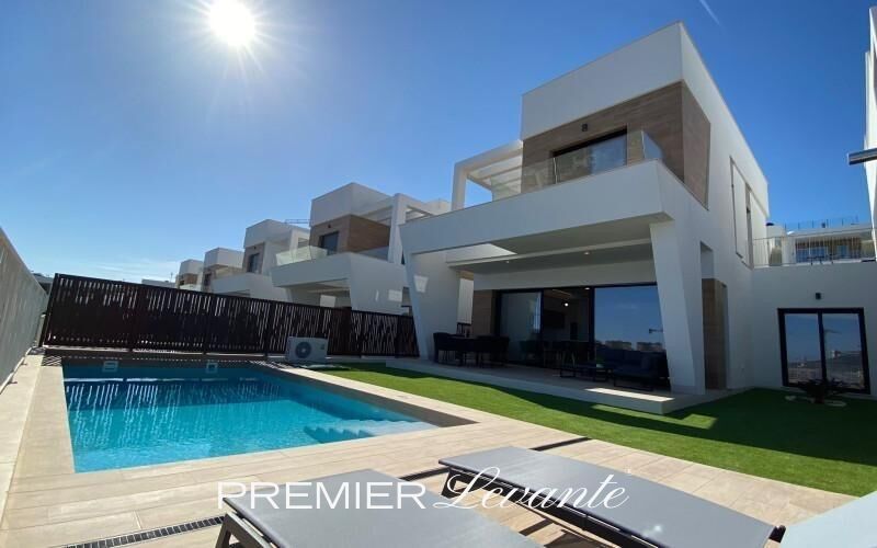 Exterior view of House or chalet for sale in Finestrat  with Air Conditioner, Heating and Private garden