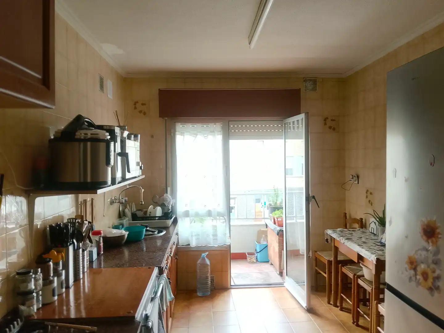 Küche von Wohnung zum Verkauf in Pravia mit Parkett, Terrasse und Waschmaschine