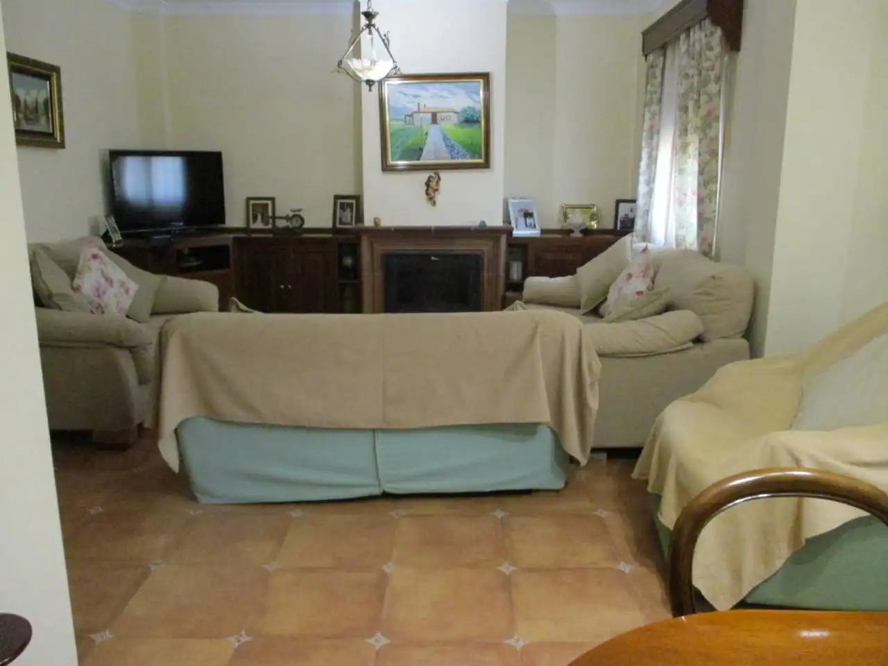 Living room of Houses for sale in Jerez de la Frontera  with Air Conditioner, Private garden and Furnished
