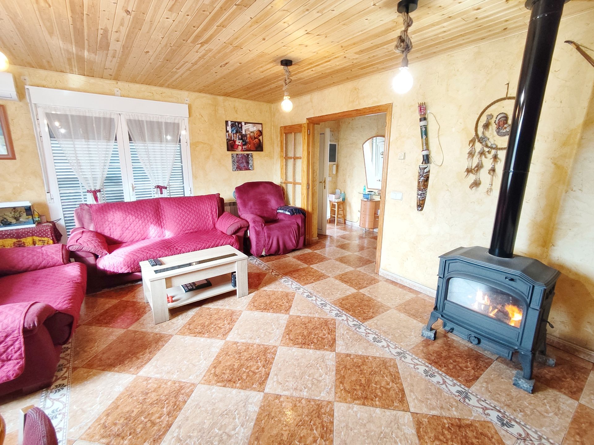 Living room of House or chalet for sale in Valdemaqueda  with Air Conditioner, Heating and Private garden