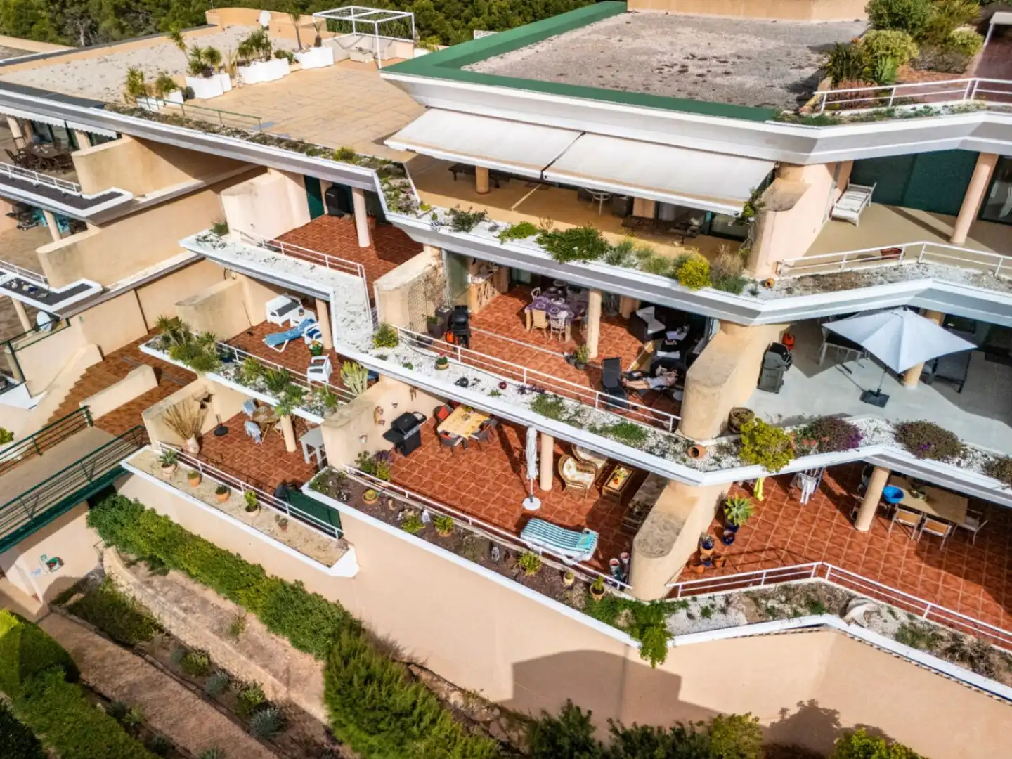 Terraza de Apartamento en venta en Altea con Aire acondicionado, Calefacción y Jardín privado