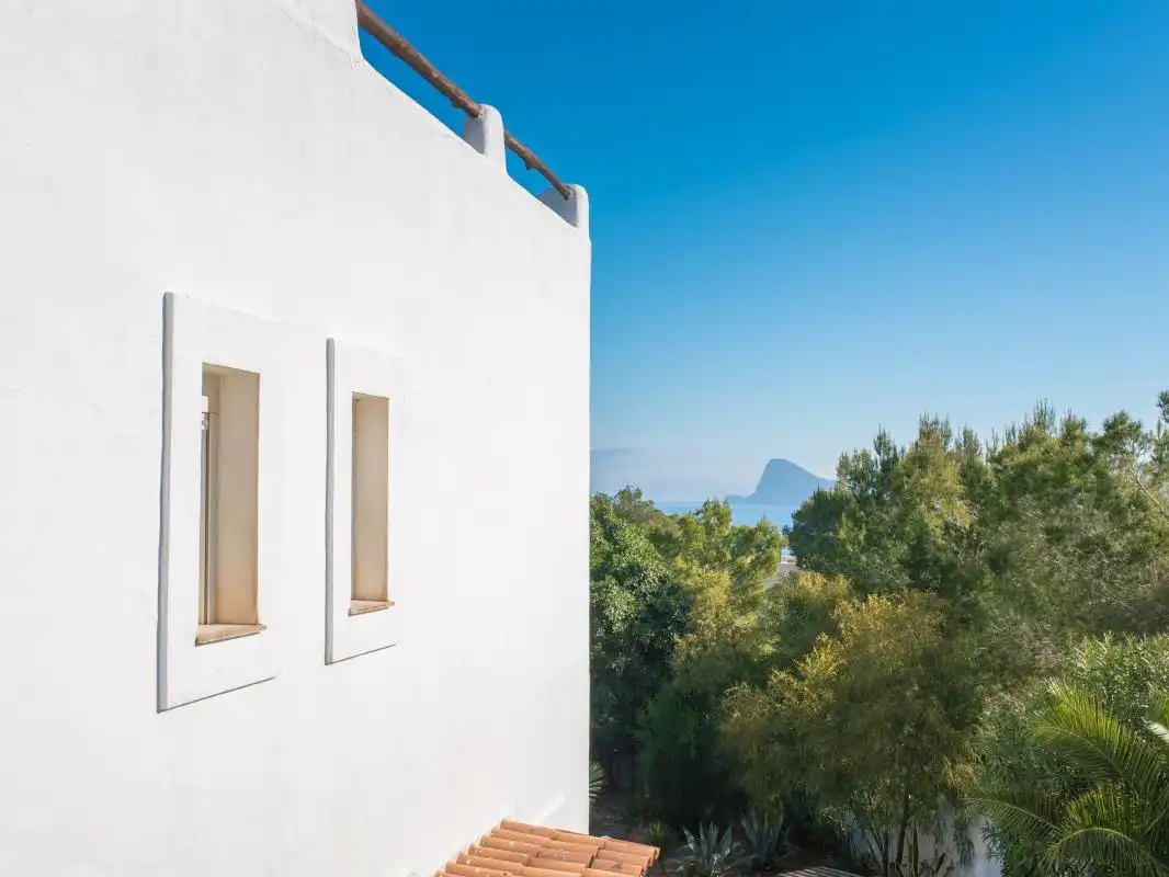 Exterior view of Houses for sale in Sant Josep de sa Talaia  with Air Conditioner, Heating and Private garden
