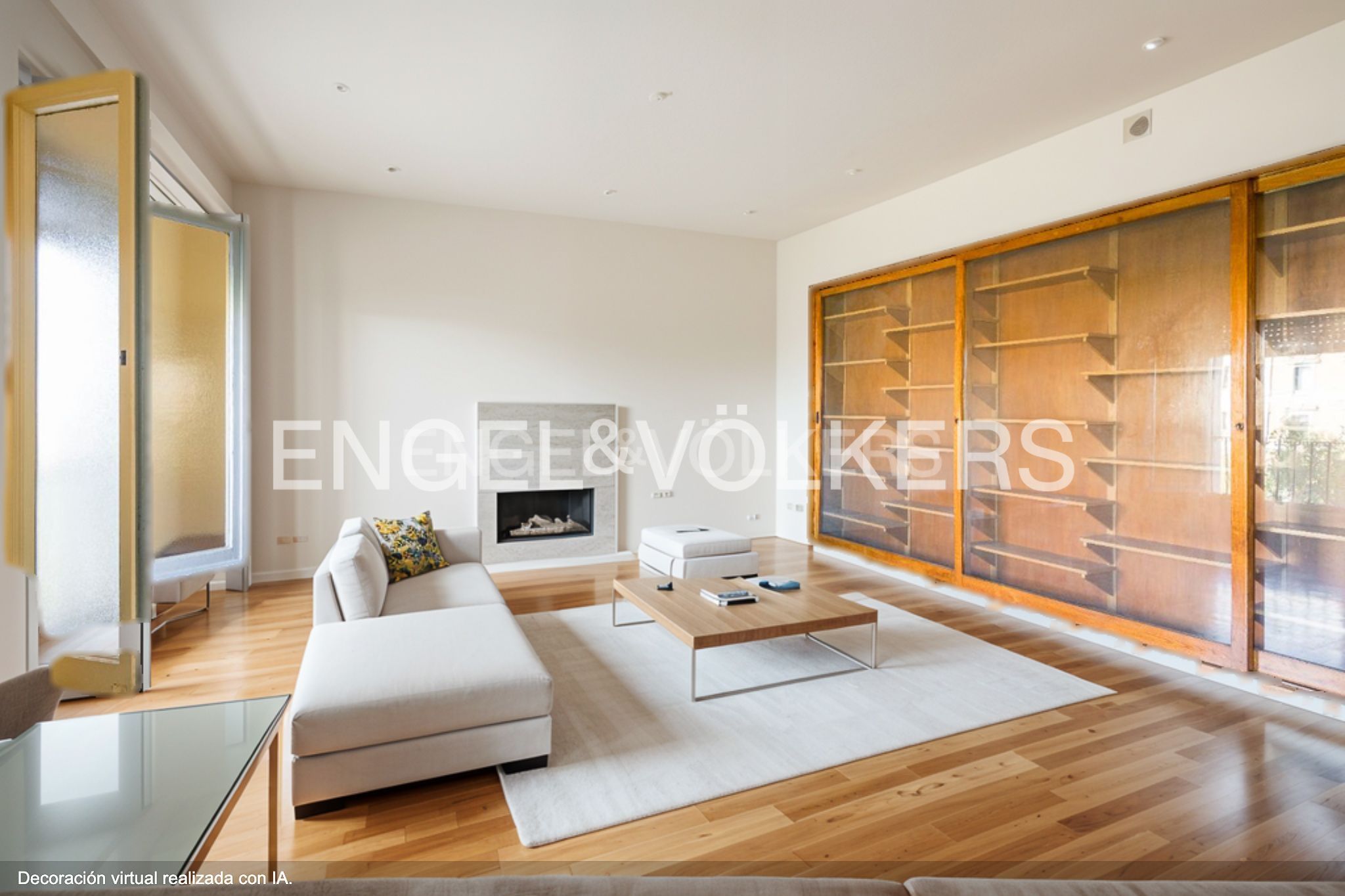 Sala d'estar de Apartament en venda en  Barcelona Capital amb Calefacció, Parquet i Terrassa