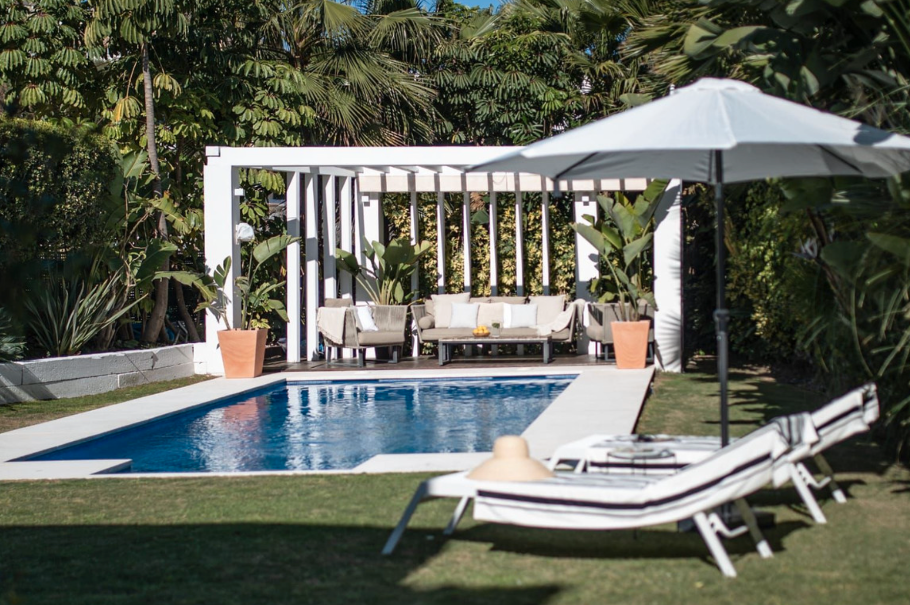Terraza de Casa o chalet en venta en Marbella con Aire acondicionado, Jardín privado y Terraza