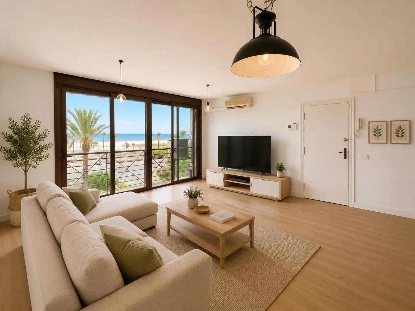 Sala de estar de Piso en venta en Mataró con Aire acondicionado y Trastero