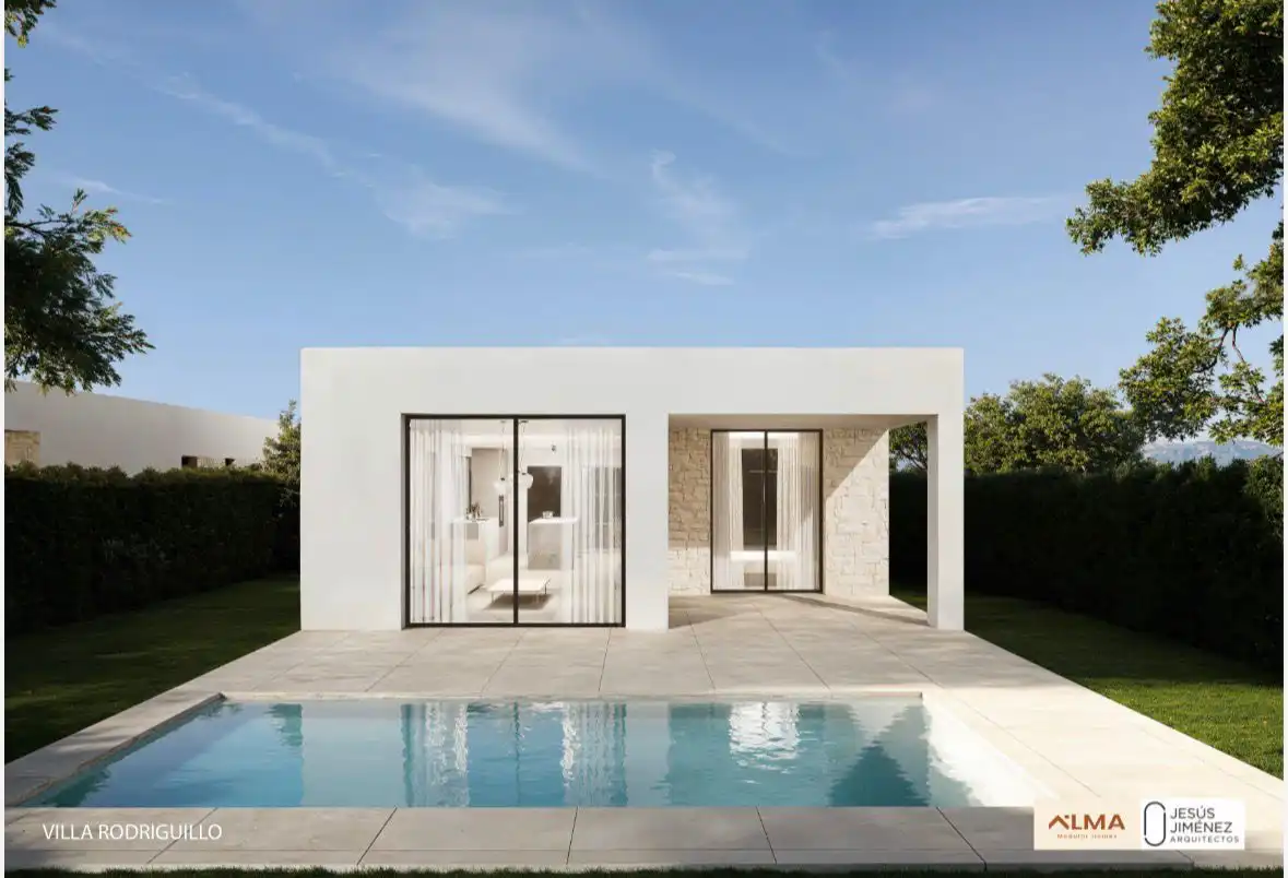 Vista exterior de Casa o chalet en venta en El Pinós / Pinoso con Jardín privado, Terraza y Piscina