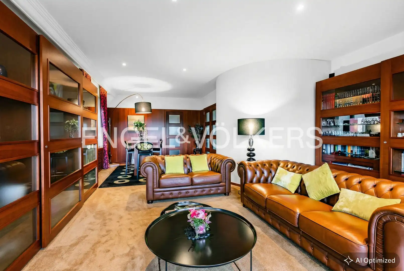 Living room of Houses for sale in Sant Cugat del Vallès  with Heating, Private garden and Parquet flooring