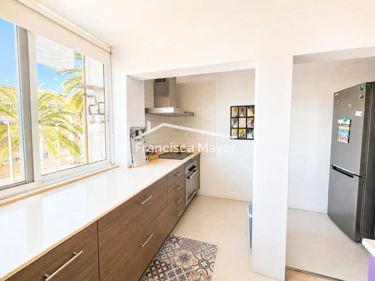 Kitchen of Flat for sale in Valencia  with Air Conditioner and Furnished