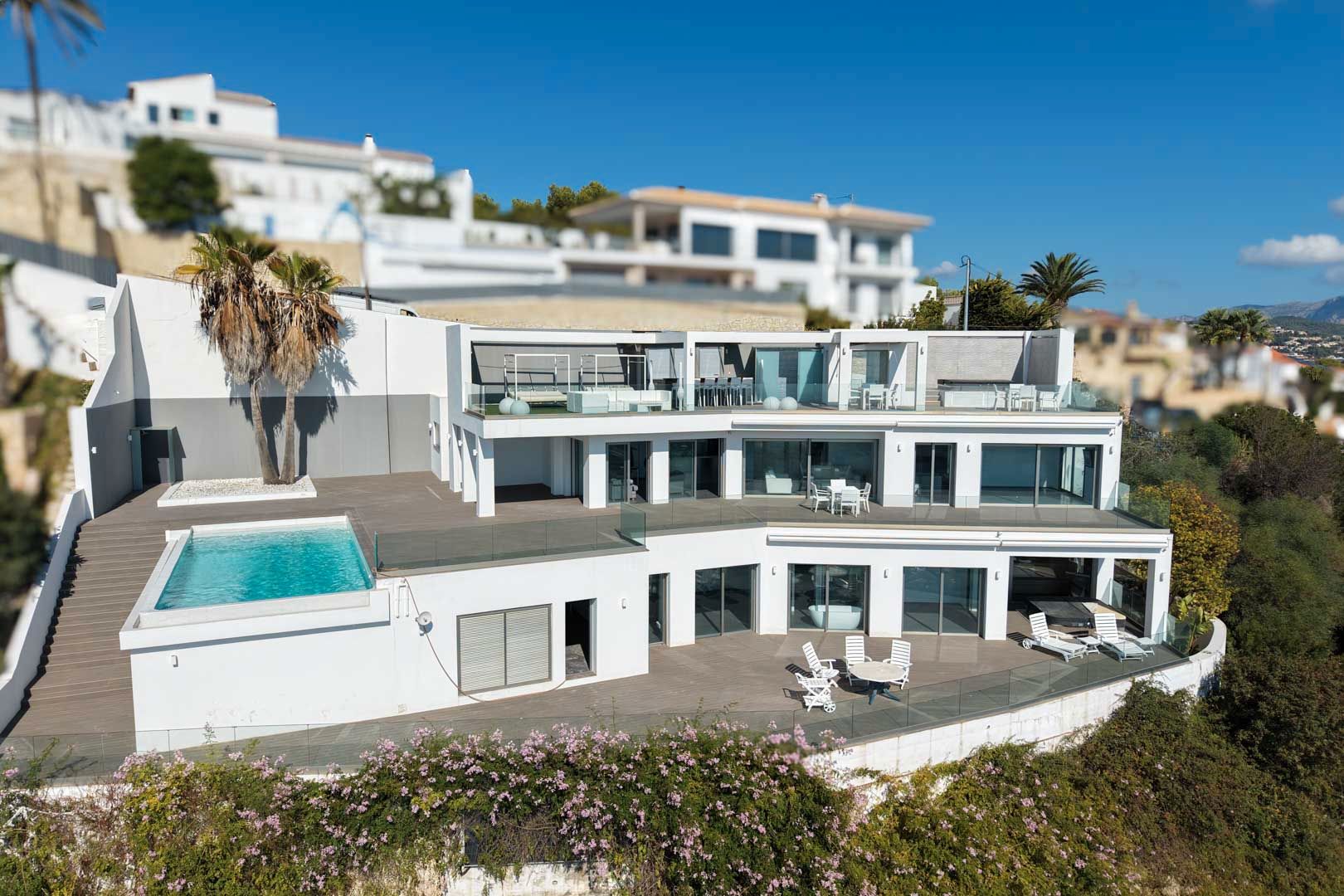 Exterior view of Country house for sale in Moraira  with Air Conditioner, Heating and Private garden