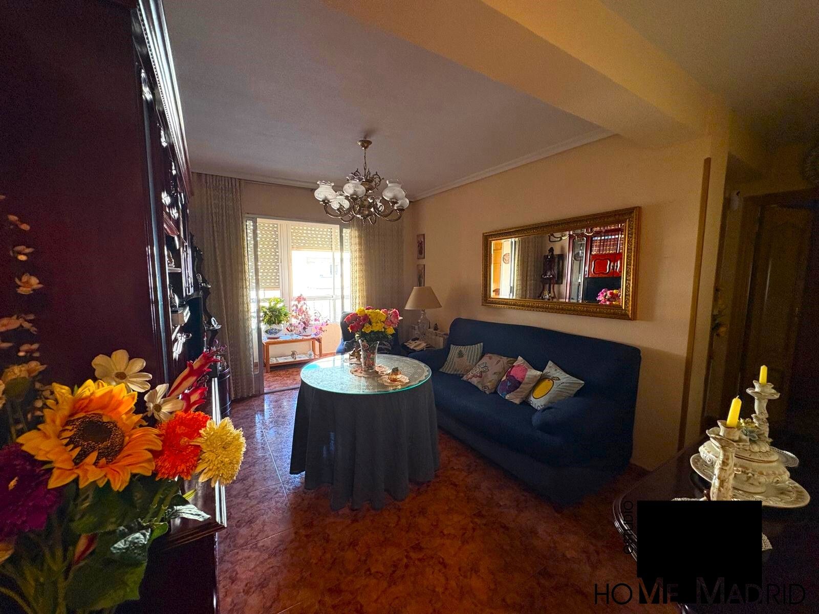Living room of Flat for sale in  Madrid Capital  with Heating and Terrace