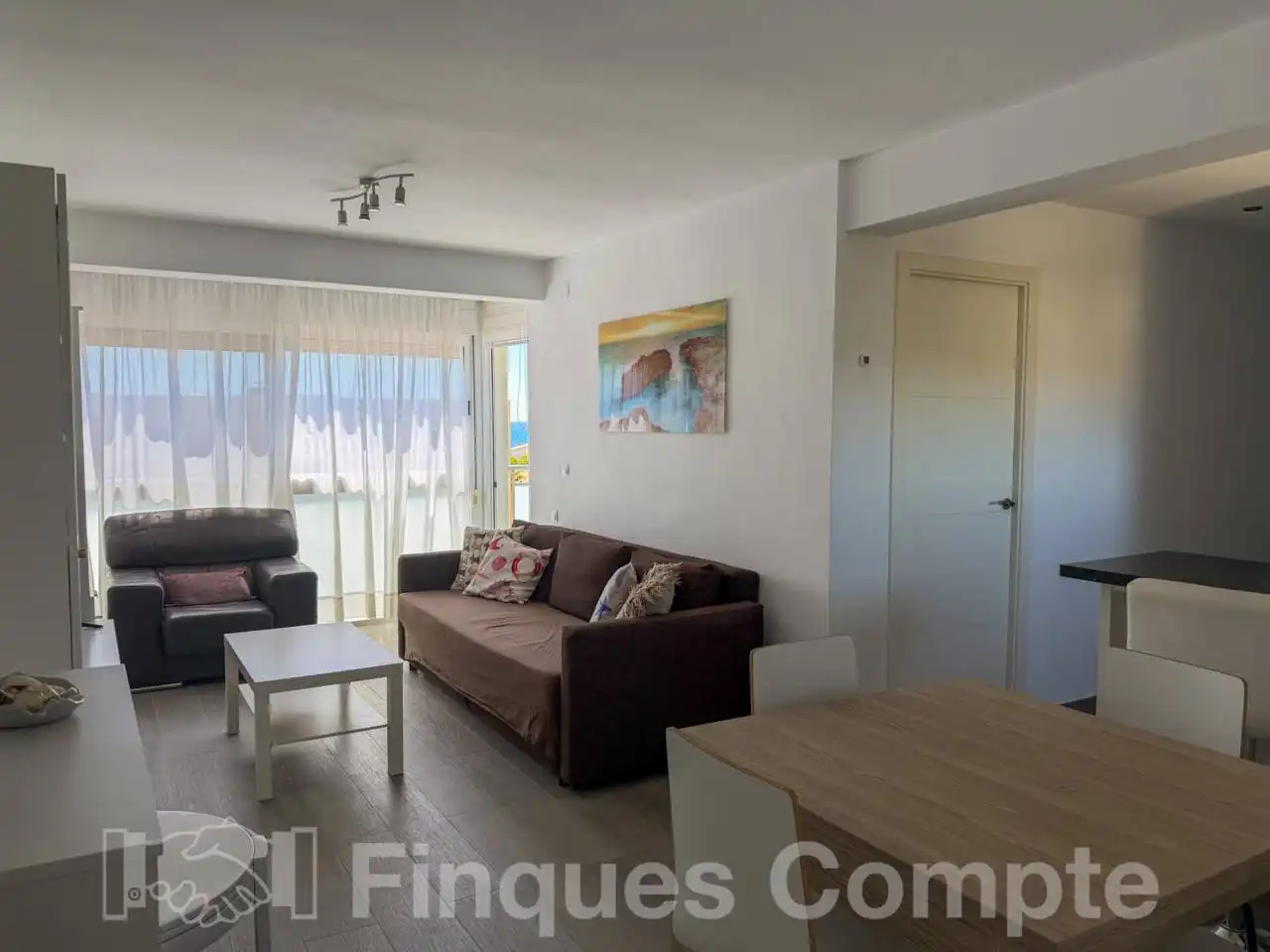 Sala d'estar de Apartament en venda en Roda de Berà amb Aire condicionat, Terrassa i Traster