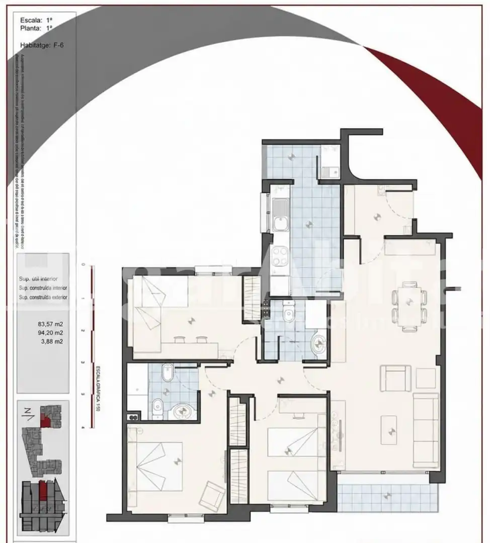 Piso con terraza en venta en Calle Mestre Serrano, imagen 22