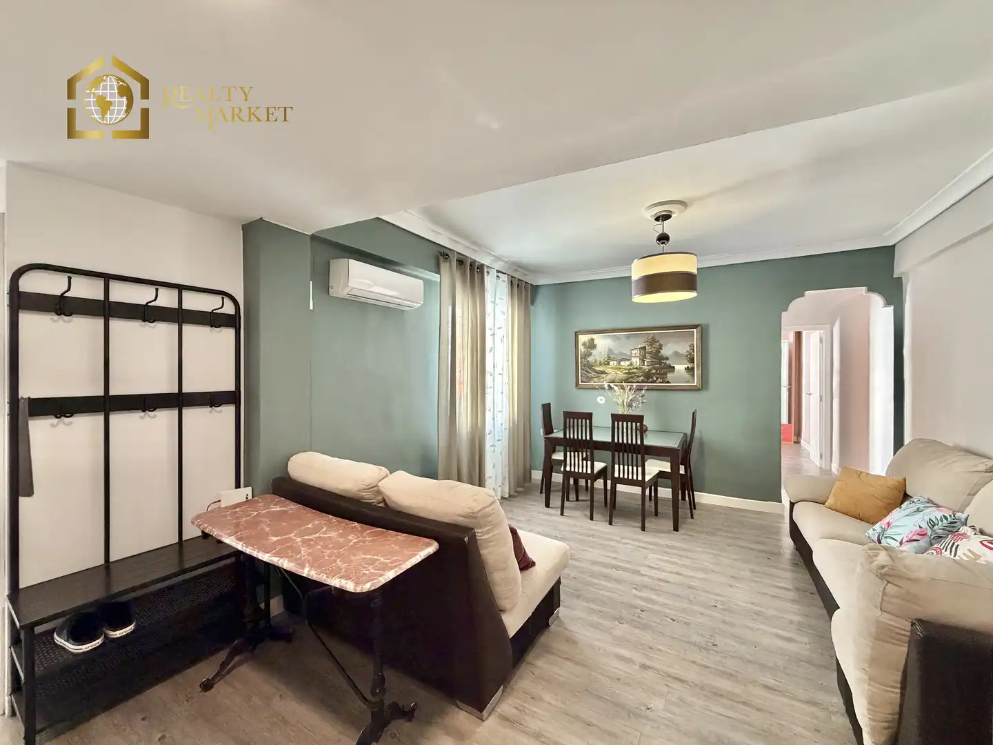Sala de estar de Piso en venta en Valencia con Aire acondicionado y Balcón