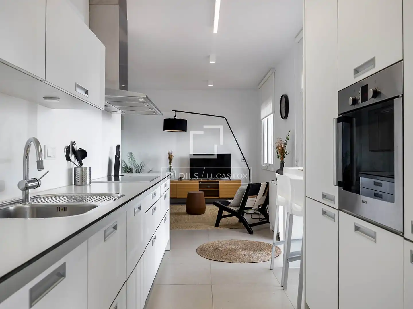 Kitchen of Flat for rent in Barcelona  with Air Conditioner, Heating and Terrace