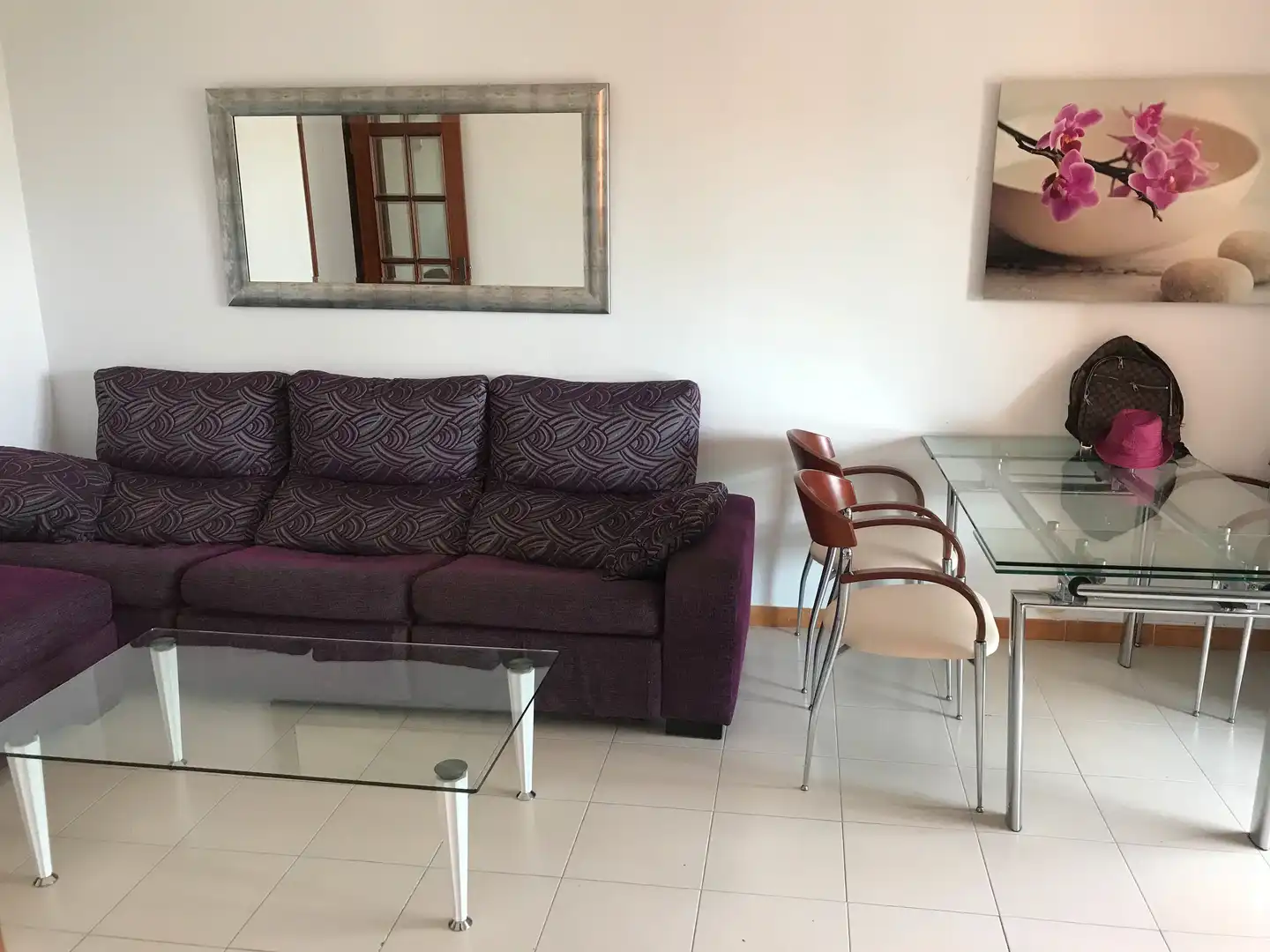 Living room of Flat for sale in Calafell  with Terrace, Furnished and Oven