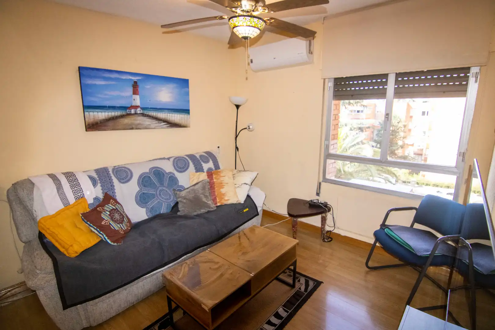 Wohnzimmer von Wohnung zum Verkauf in Madrid mit Heizung, Terrasse und Möbliert