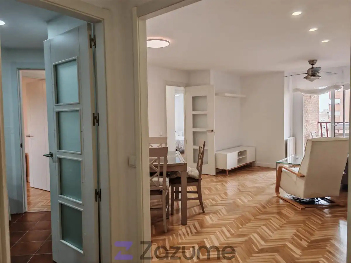 Esszimmer von Wohnung zur Miete in  Madrid Capital mit Heizung, Parkett und Terrasse