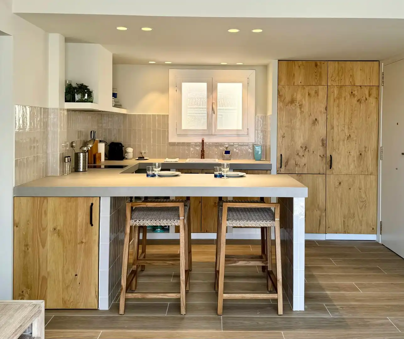 Kitchen of Flat for sale in Roses  with Air Conditioner, Heating and Furnished
