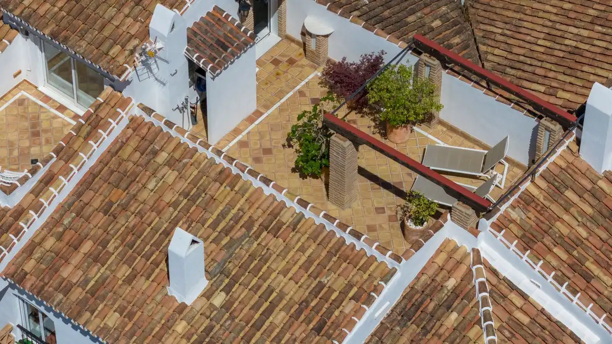 Vista exterior de Casa adosada en venda en Mijas amb Aire condicionat, Terrassa i Traster