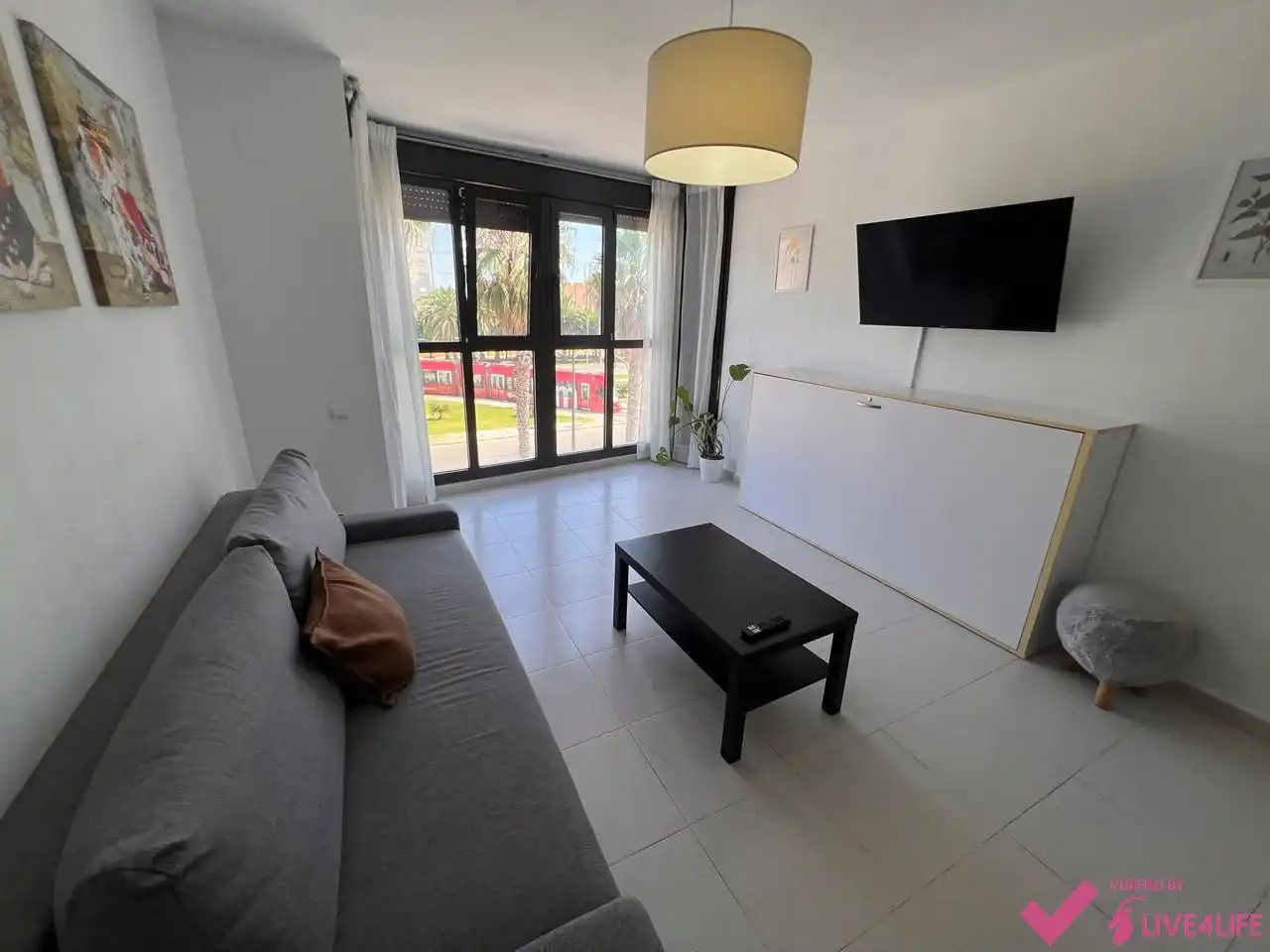 Sala de estar de Piso de alquiler en Valencia con Aire acondicionado y Amueblado