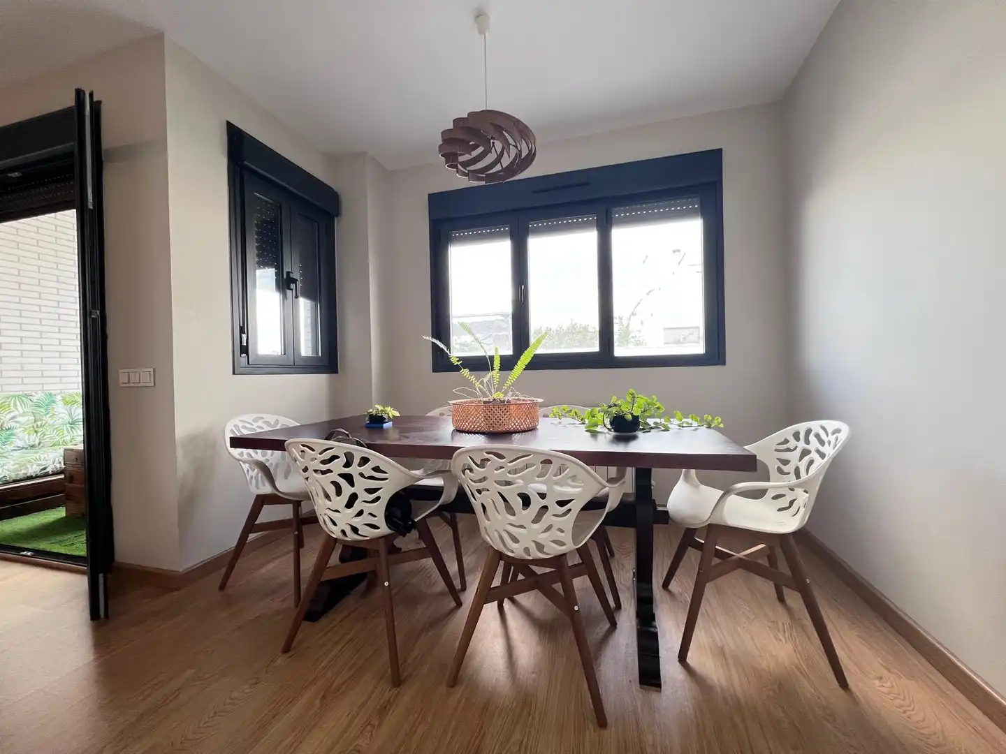 Dining room of Flat for sale in Cáceres  with Storage room, Swimming Pool and Furnished