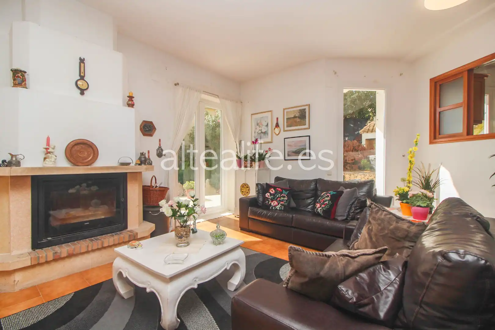 Sala de estar de Casa o chalet en venta en Altea con Aire acondicionado, Calefacción y Jardín privado