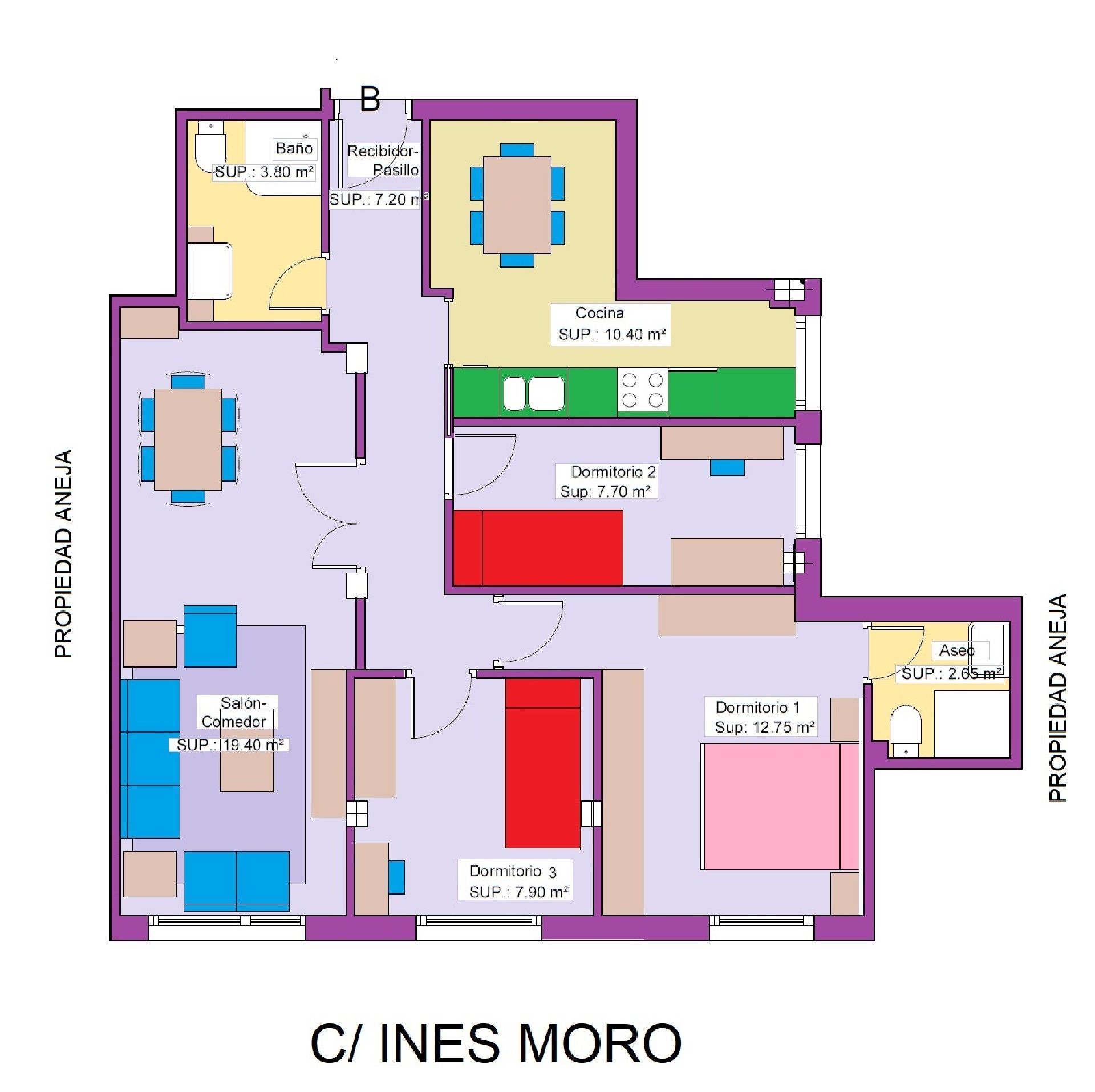 Flat for sale in C INES MORO, El Cristo