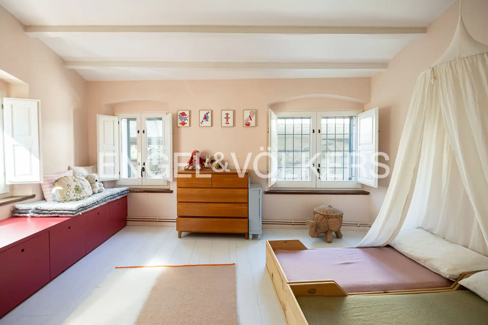 Bedroom of Houses for rent in Caldes d'Estrac  with Air Conditioner, Heating and Private garden
