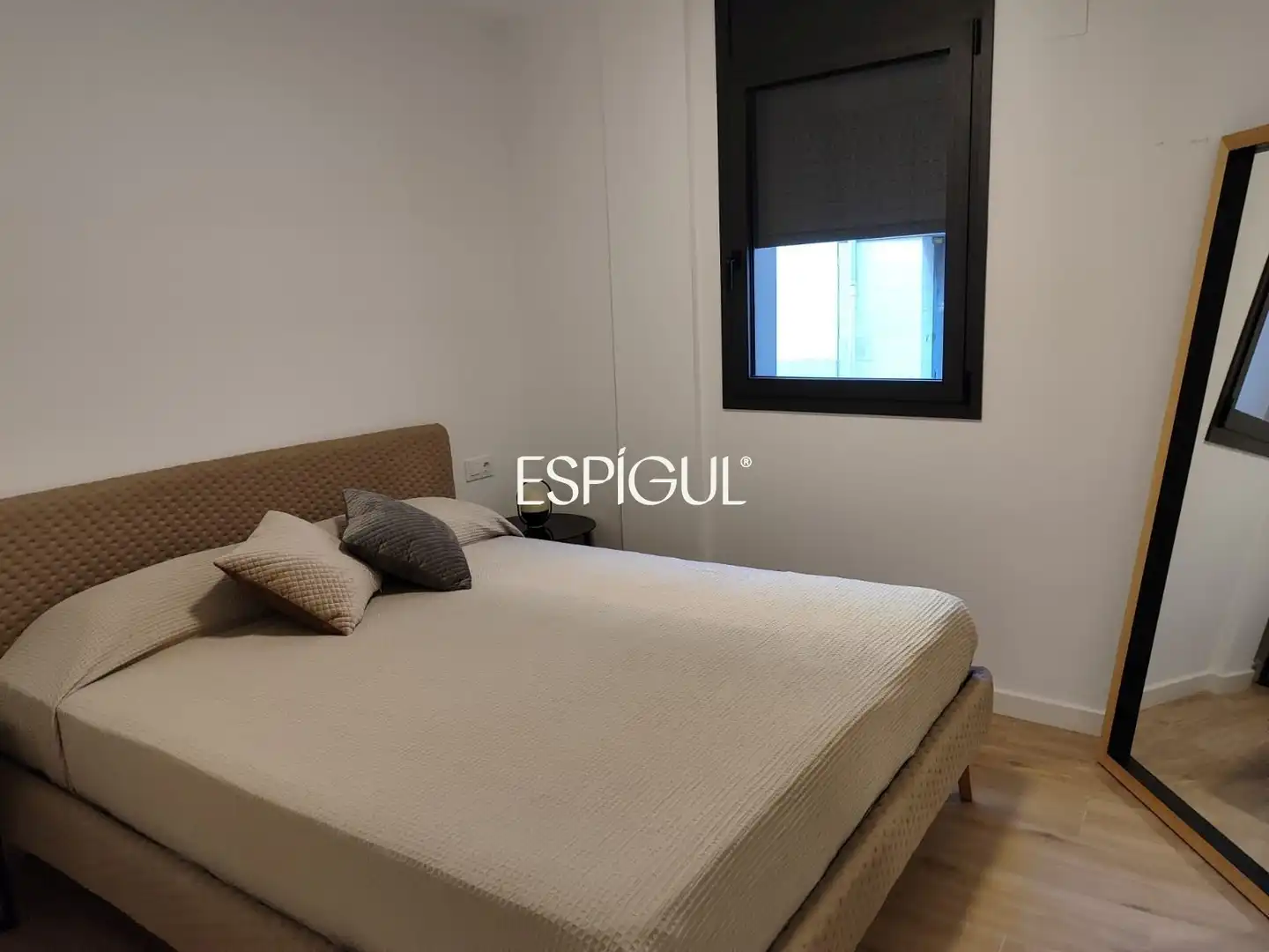 Schlafzimmer von Wohnung zur Miete in Fornells de la Selva mit Terrasse, Ofen und Mikrowelle