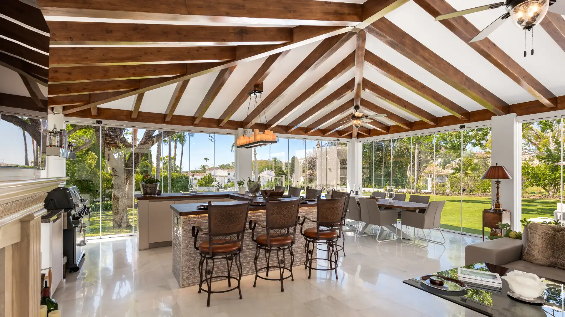 Terraza de Casa o chalet en venta en Marbella con Aire acondicionado, Jardín privado y Terraza