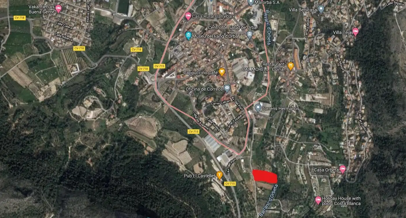Vista exterior de Terreno en venta en Orba