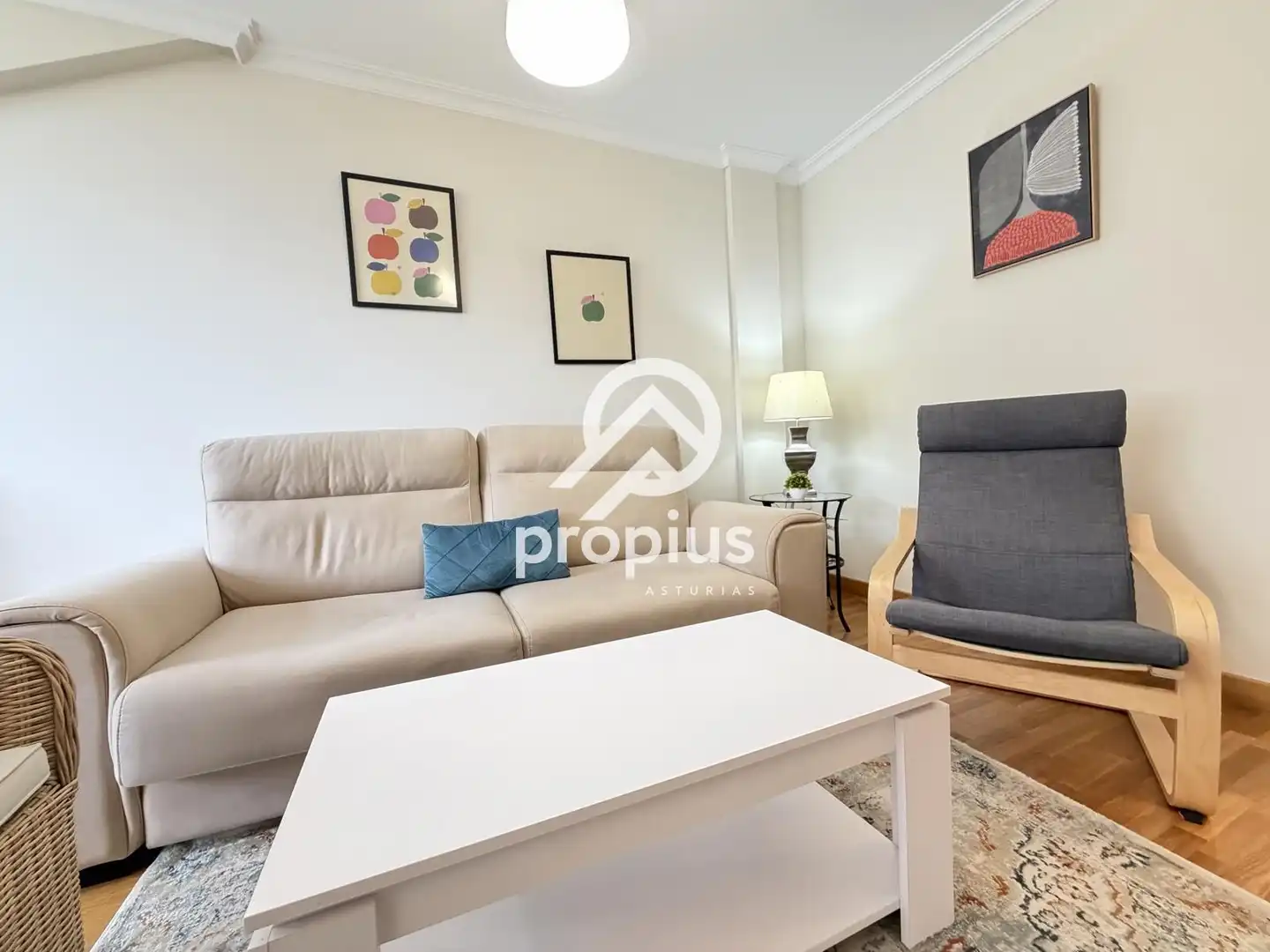 Living room of Flat for sale in Llanes  with Heating and Furnished