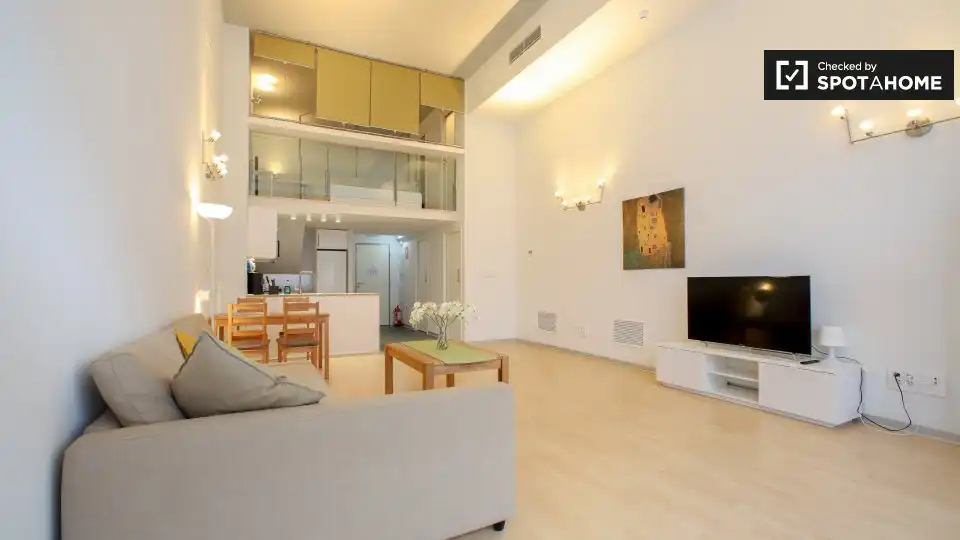 Sala de estar de Piso de alquiler en Valencia con Aire acondicionado, Calefacción y Amueblado