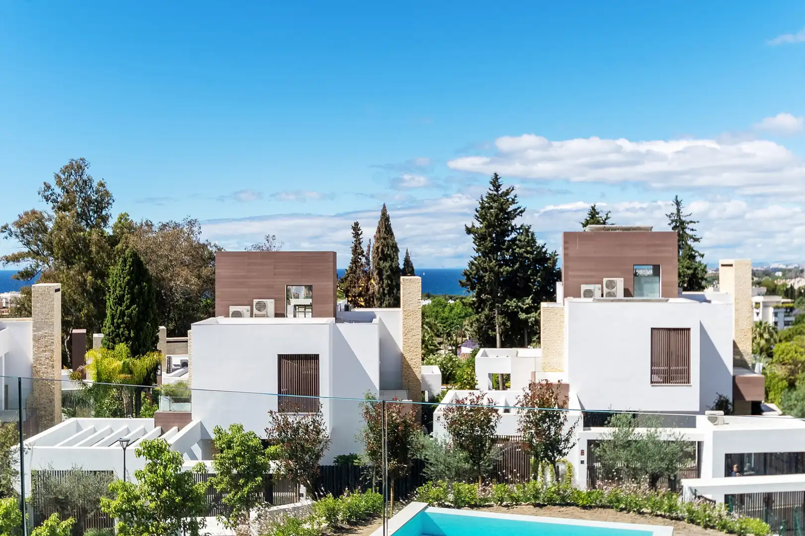 Exterior view of Houses for sale in Marbella  with Air Conditioner, Private garden and Terrace