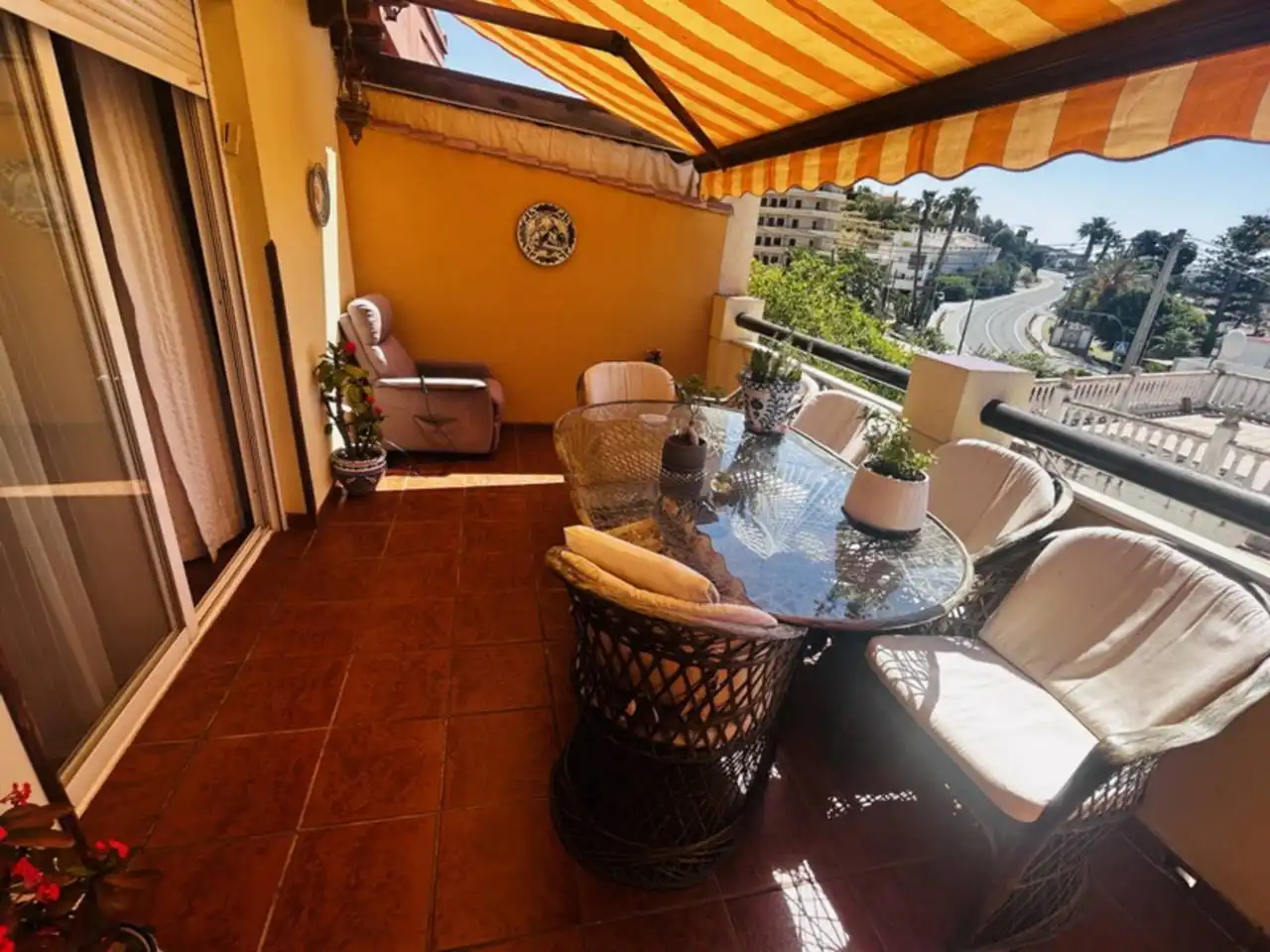Terraza de Casa adosada en venta en Almuñécar con Aire acondicionado, Terraza y Piscina comunitaria
