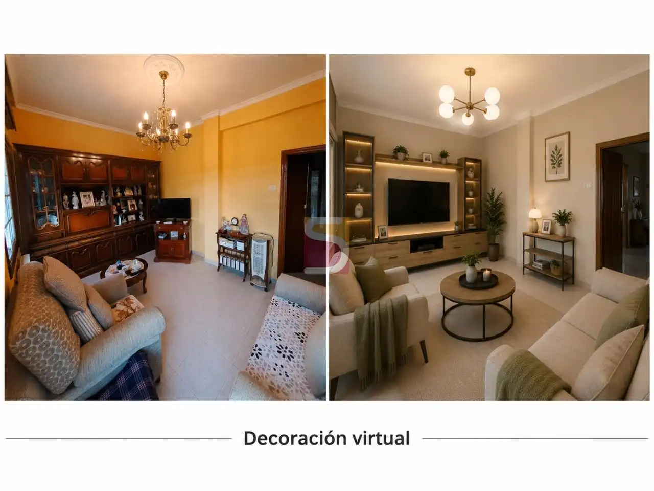 Wohnzimmer von Wohnung zum Verkauf in Vigo  mit Heizung und Möbliert