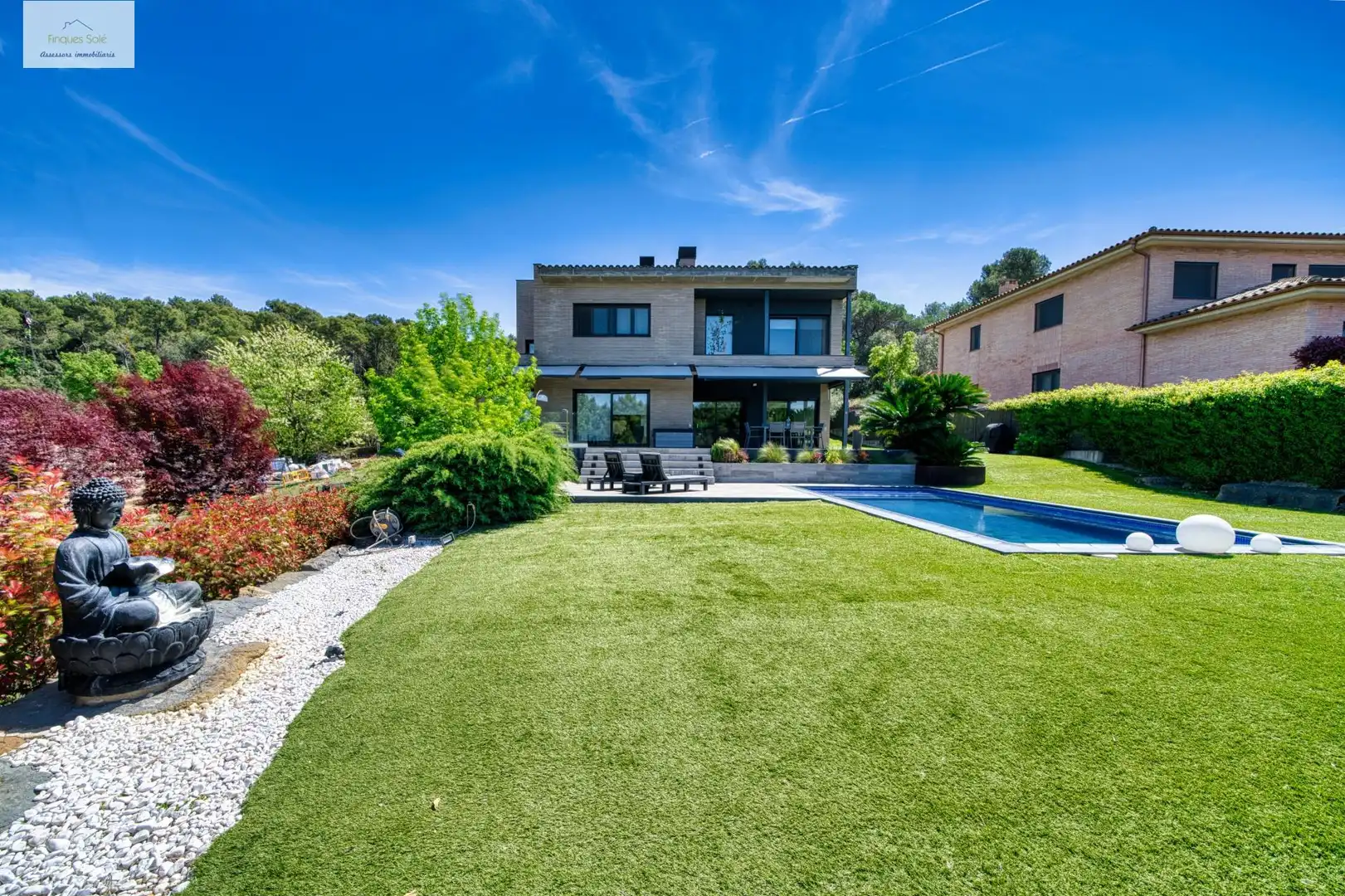 Jardí de Casa o xalet en venda en La Roca del Vallès amb Aire condicionat, Jardí privat i Terrassa