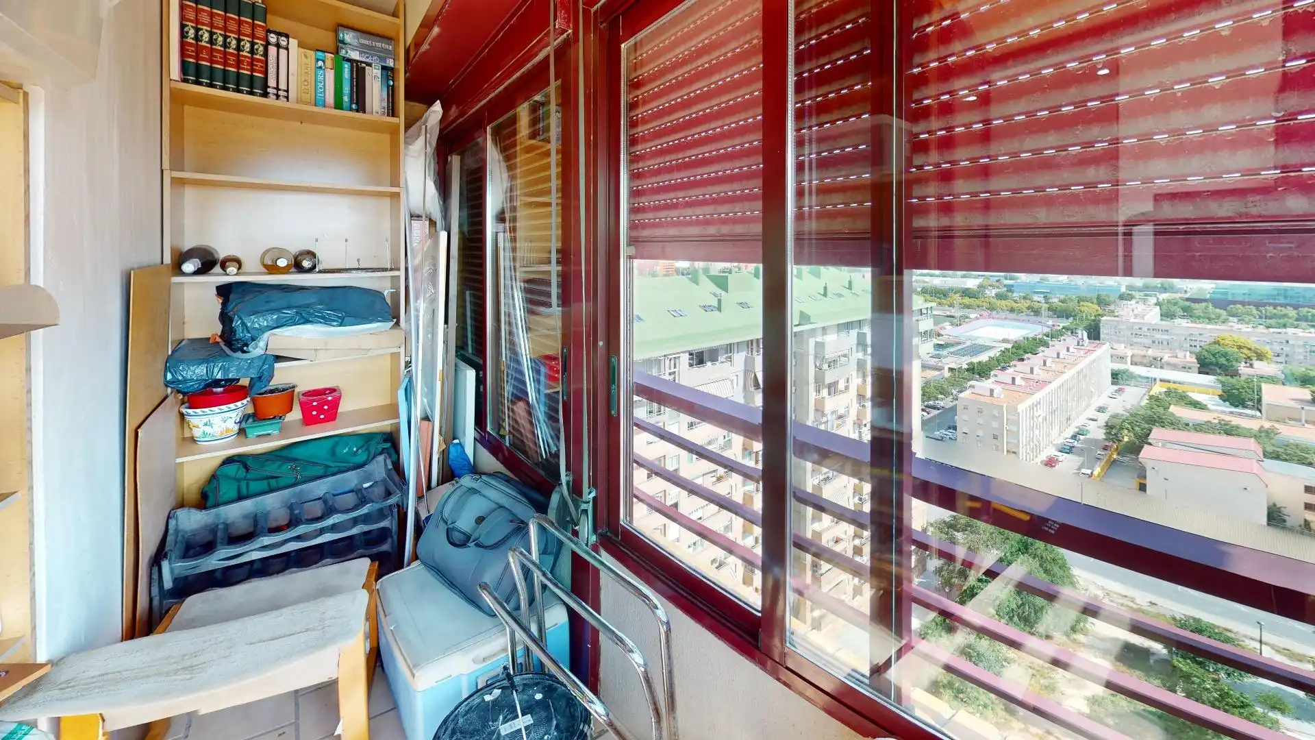Terraza de Piso de alquiler en Valencia con Aire acondicionado, Parquet y Amueblado