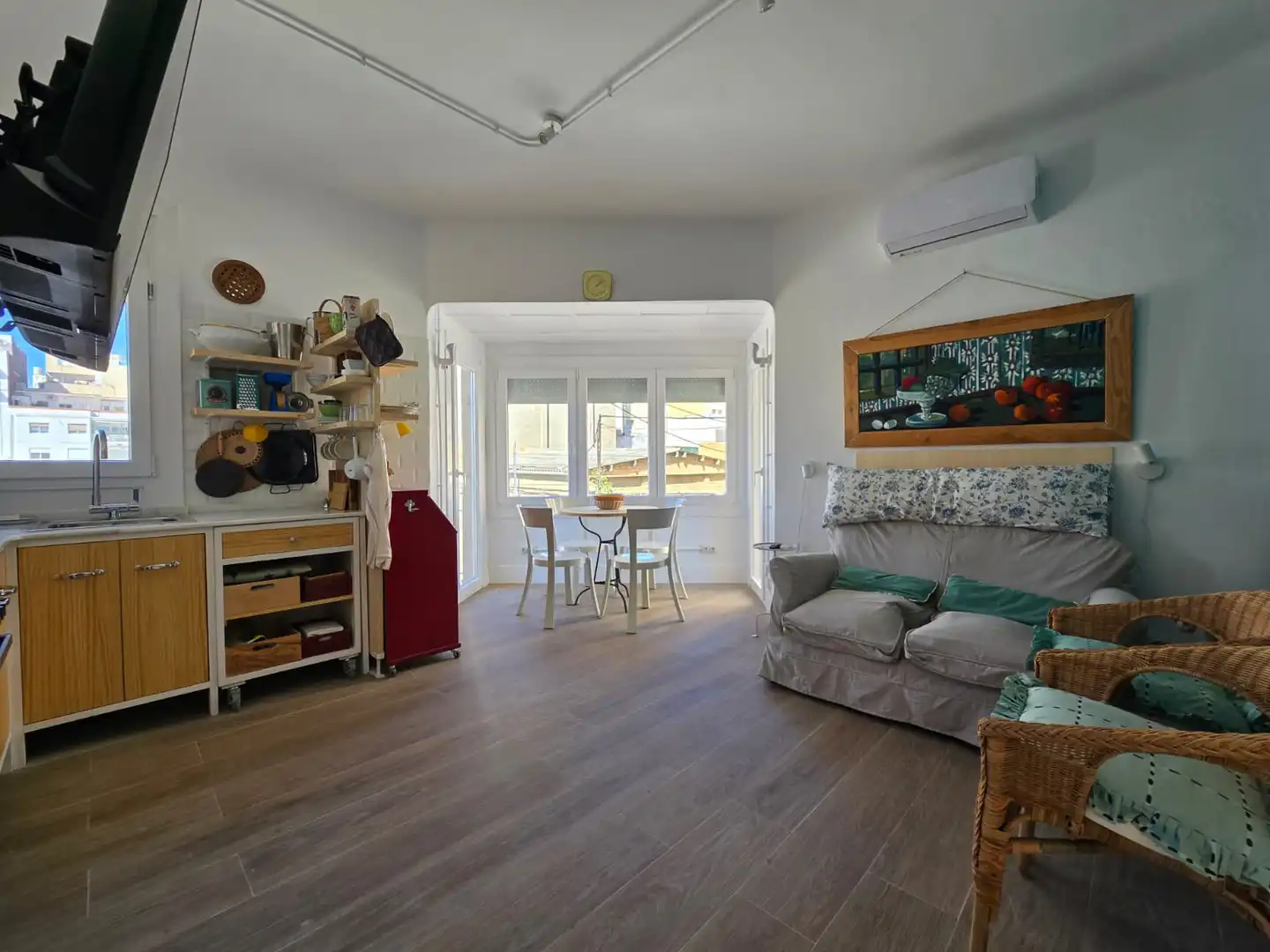 Sala de estar de Piso en venta en L'Ametlla de Mar  con Aire acondicionado, Amueblado y Horno