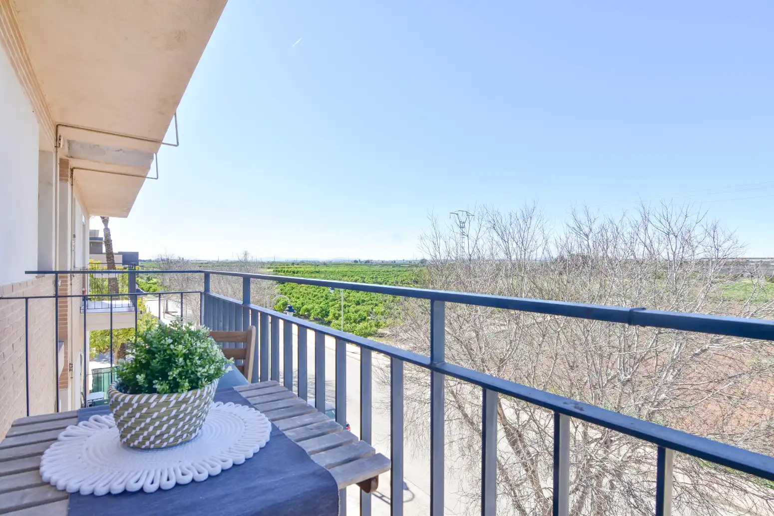 Balcony of Flat for sale in Museros  with Swimming Pool, Balcony and Community pool