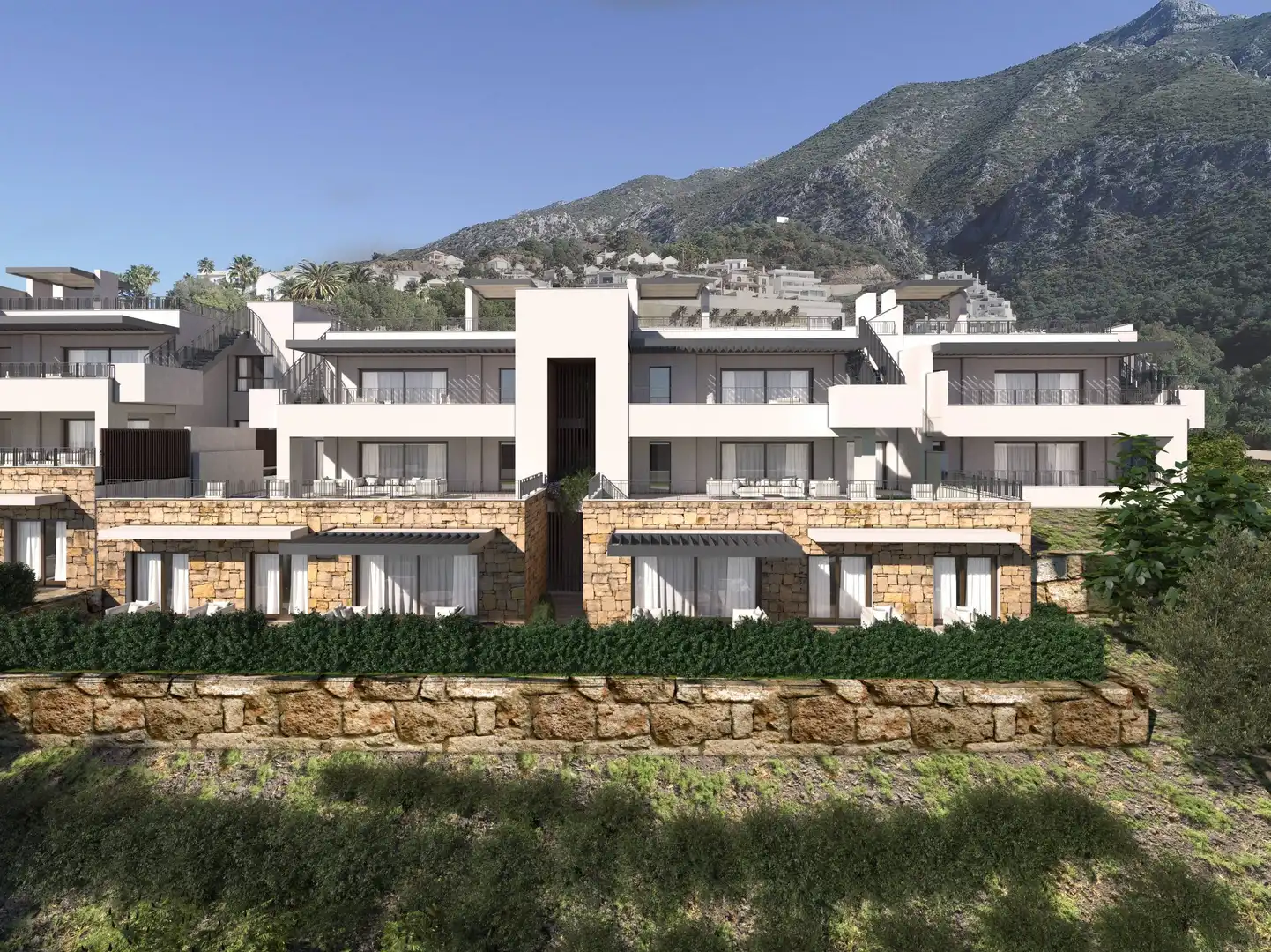 Vista exterior de Apartament en venda en Istán amb Aire condicionat, Calefacció i Jardí privat