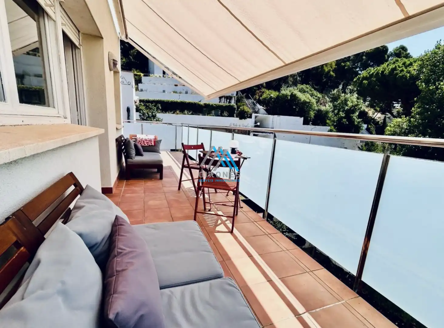 Terrassa de Apartament de lloguer en Santa Cristina d'Aro amb Parquet i Terrassa