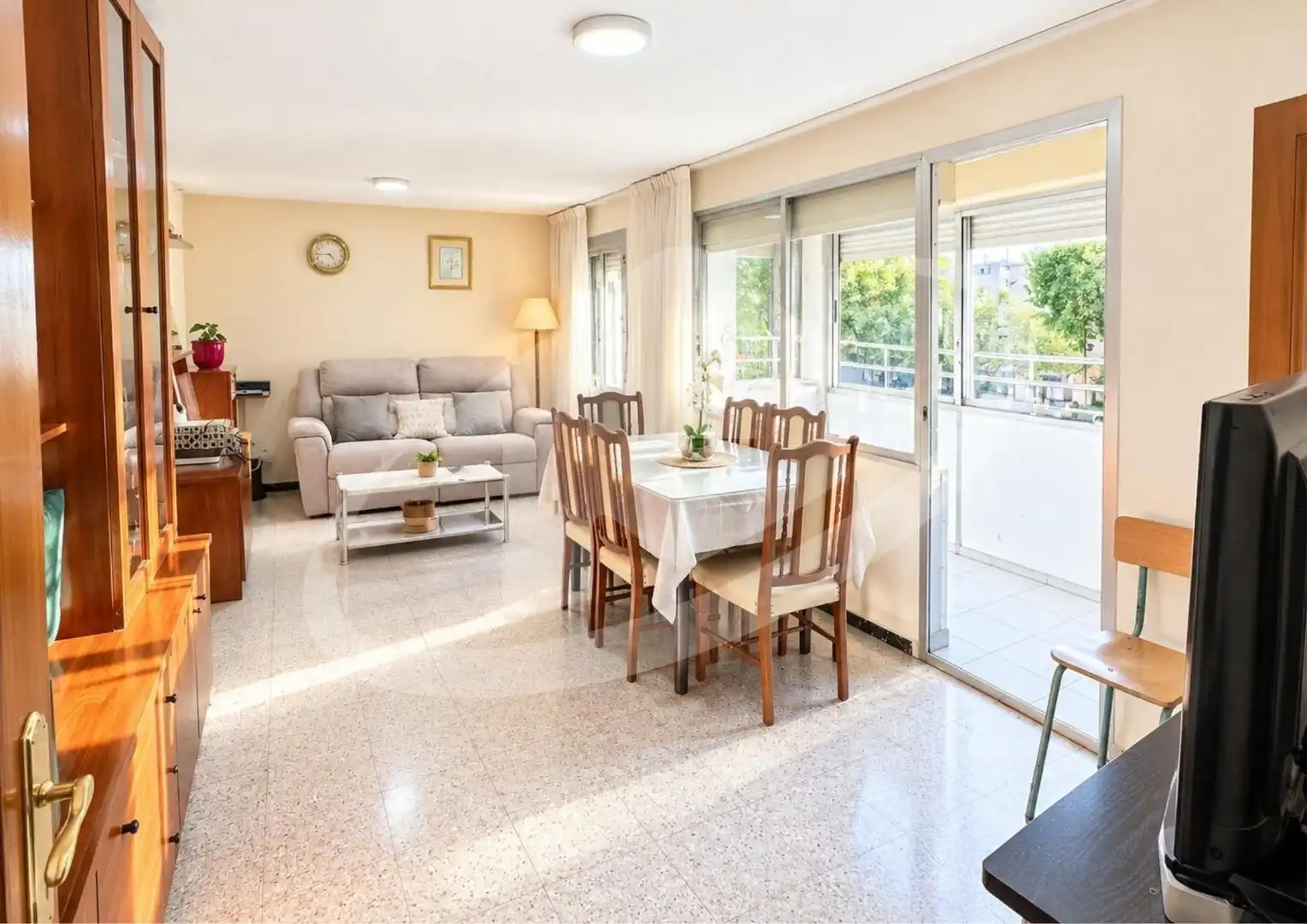 Sala d'estar de Pis en venda en Can Feu - Gràcia