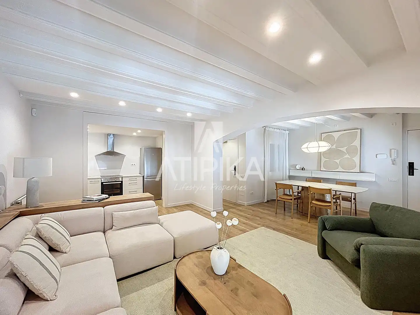 Sala de estar de Piso en venta en Barcelona con Aire acondicionado, Calefacción y Parquet
