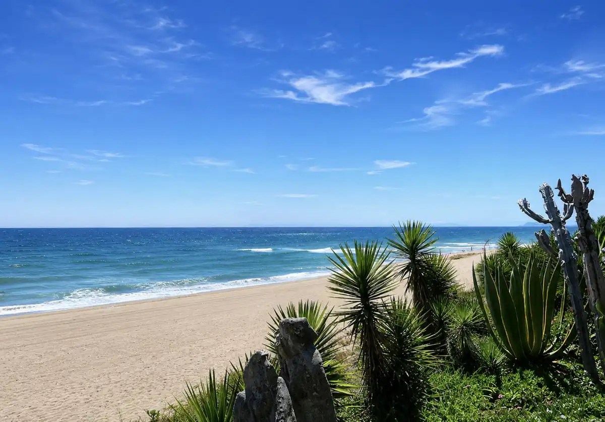 Exterior view of Houses for sale in Estepona  with Air Conditioner, Private garden and Terrace
